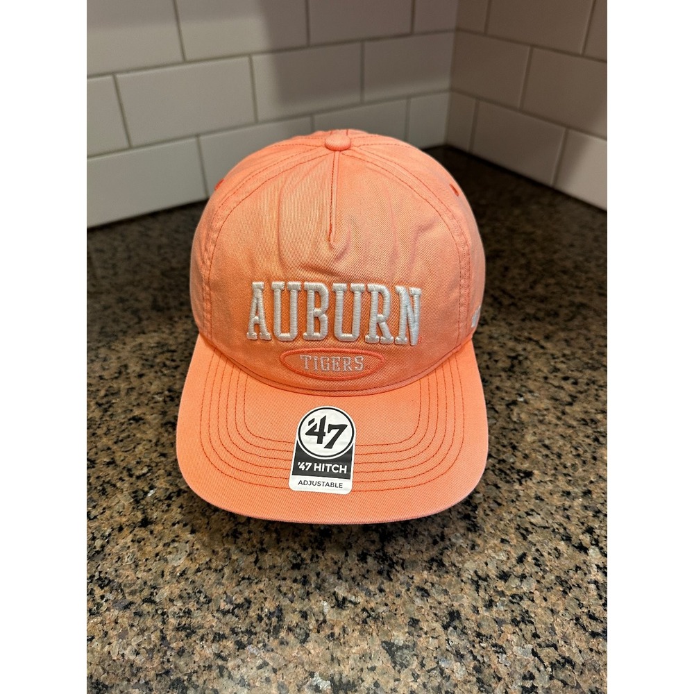 Auburn Tigers '47 Hitch Adjustable Snapback Hat Orange Peach Collegiate